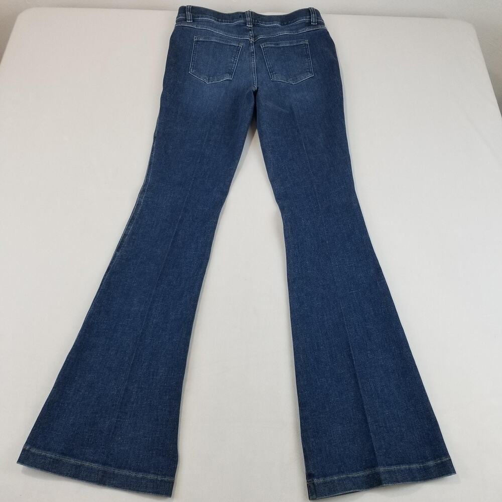 SPANX Jeans Womens Medium Blue EveryWear Flare Pull On High Rise Stretch 21164R - Picture 2 of 13